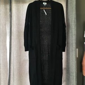Long black Old Navy Cardigan